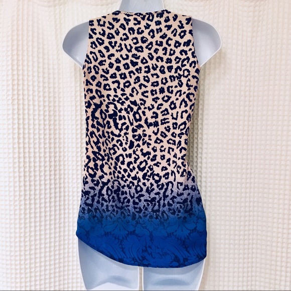 Charming Ombré Cheetah Print Sleeveless Top Size S - Picture 2 of 6